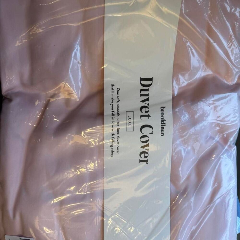 Brooklinen Luxe Duvet Cover King/Cali King in Cool Pink